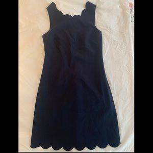 JCrew Factory Navy Scallop Dress